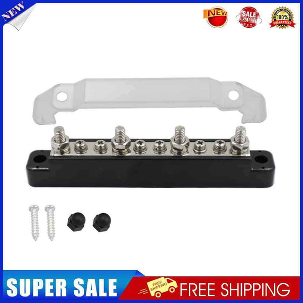 Bus Bar Power Distribution Block Car Terminal Block Studs for Car Boat (Bla