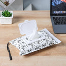 Clamshell Cosmetic Pouch Carrying Case Clean Wipes Container Wipe Bag