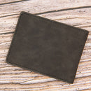 Men Thin Bifold Wallets Mini Money Purse with Coin Bag Casual Zipper Card Hol