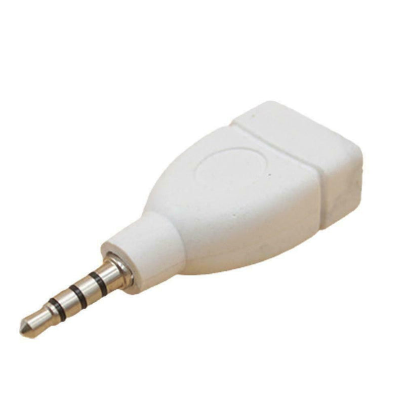 3.5mm Male Aux Audio Plug Jack To USB 2.0 Female Converter SH Adapter HOT Y8T9