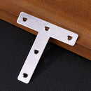 4pcs T-type Angle Fastener Shelf Stainless Steel Angle Codes Furniture Connector