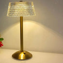 Dormitory Eye Protection for Bedside Office LED Hat Shape Table Lamp Crystal