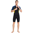 DIVE SAIL Neoprene Scuba Snorkel Swimming Men Body Wetsuits (Yellow L)