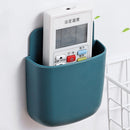 Wall Mounted Organizer Storage Box TV Remote Control Phone Holder (Blue) Newly