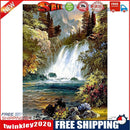 Waterfall Full Drill Round Diamond Painting DIY Needlework Cross Stitch Set