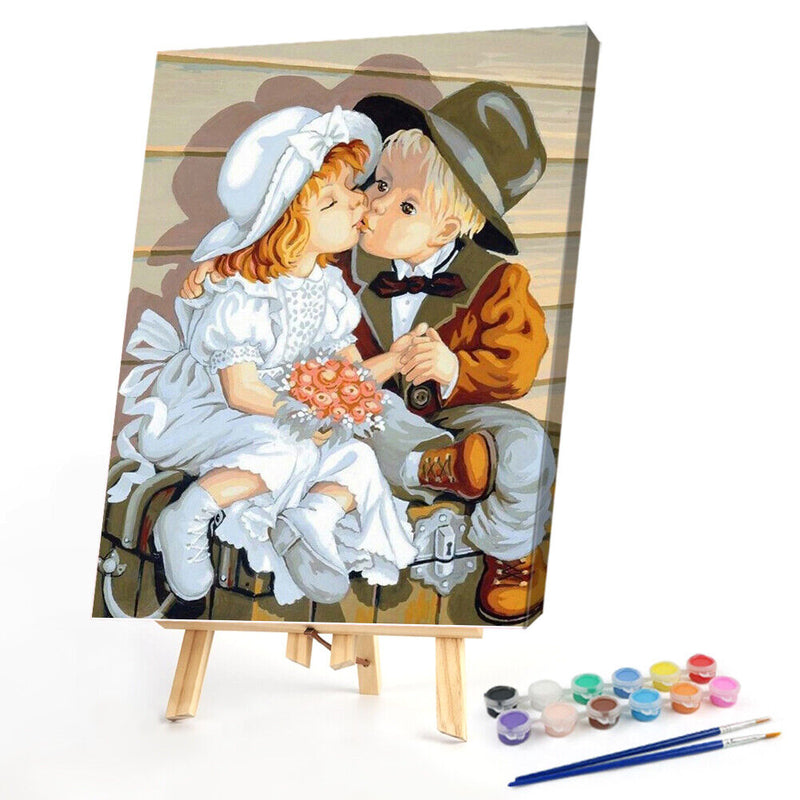 Oil Paint Carton By Numbers Coloring Picture Digital Drawing