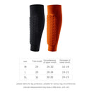 Outdoor Football Shin Guard Pads Honeycomb Calf Protective Gear (Orange M) Newly