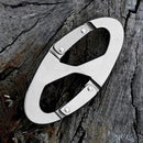 Outdoor Sports 8-Shaped Small Carabiner Keychain Climbing Buckle EDC Tool Newly