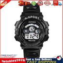 Multifunction Waterproof Boy Sports Electronic Children Watches (Black) Newly