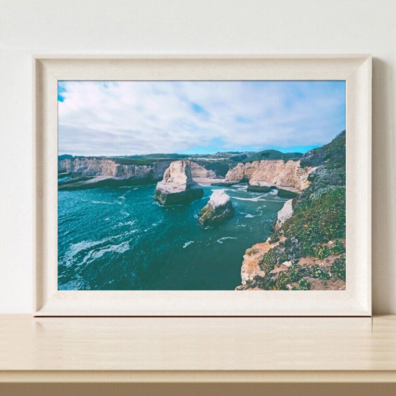 Acrylic Painting By Numbers DIY Waterfall Lake Drawing Hand Painted Wall Picture