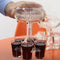 6 Shot Glass Wine Whisky Beer Dispenser Holder for Home Party (Transparent)