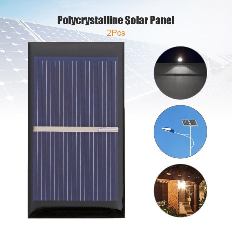 0.5V 0.3W Solar Cell Polycrystalline DIY Solar Panel System Charger Epoxy Plate