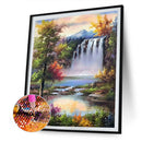 5D DIY Diamond Painting waterfall Full Round Drill Decor Newly