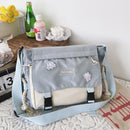 Harajuku Crossbody Bags Pendant Handbags for Women Zipper Pocket for Work Sports