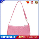 Retro Women Embossed Geometric PU Underarm Shoulder Bag Handbags (Pink)