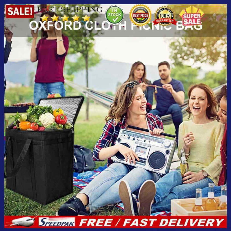 Portable Insulated Bag Lunch Box Thermal Cooler Bag Folding Fashion Picnic