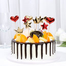 Birthday Party Decor Party Cake Topper Cup Cake Decoration Cake Insert Flags