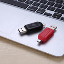 2 in 1 Multi-Function USB2.0 OTG Card Reader TF/SD Card Reader Adapter Newly