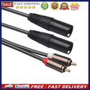 2RCA Male to 2 XLR Male Audio Cable Cord for Amplifier Mixer Home Theater S