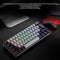 T60 62 Keys NKRO Wired Gaming Computer Mechanical Keyboard (Black Grey)