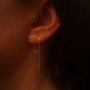 Earring Gothic Shiny Ear Line Ear Stud Long Tassel Drop Earring Earrings Chain