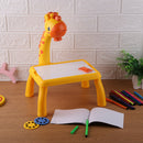 Detachable Giraffe Projection Painting Table Board Desk Study Early Education