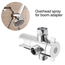 3-Way Shower Head Diverter Mounted Valve Fixer Bracket Shower Tea Adapter Switch