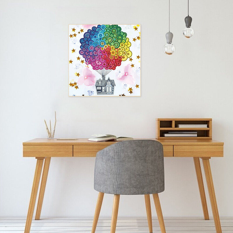 5D DIY Diamond Painting Kits Hot Air Balloon Drill Rhinestone Art Crafts