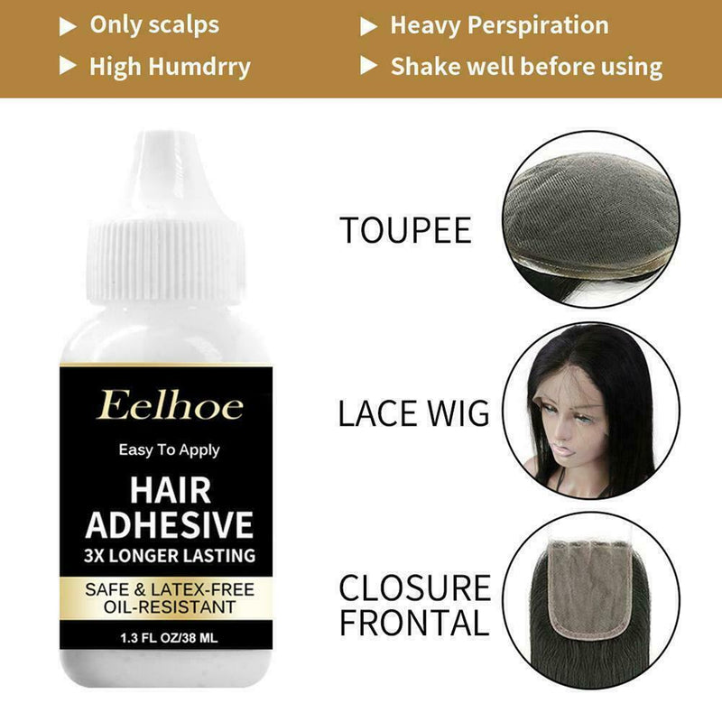 38ml Lace Front Wig Glue Hair Block Invisible Wig Gel Bonding Glue Humidity H7V0