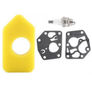 Spark Plug Home for Briggs & Stratton Carburetor Diaphragm Gasket Air Filter