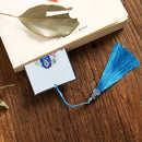 Diamond Painting Bookmark Leather Tassel Book Marks (Mandolin Flowers-S21) Newly
