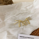 Girl Sweet Women Simplicity Stud Earrings Bow Earrings Fashion Eardrop