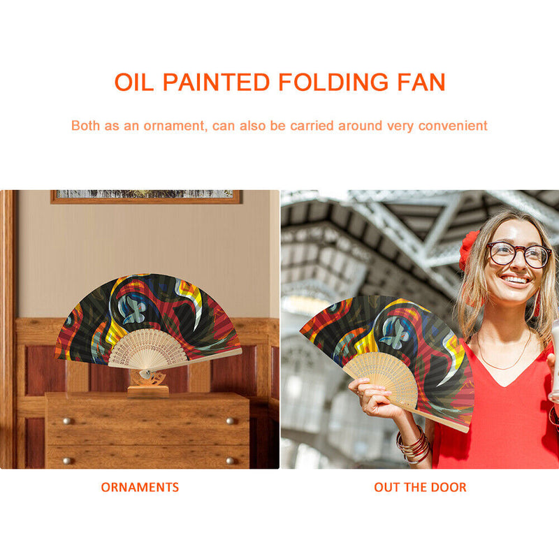 Butterfly Folding Fans DIY Painting By Numbers Fans Art Home Decor for Gifts