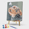 Hand Painted Canvas Art Painting By Number Dog and Butterfly DIY Oil Picture Kit