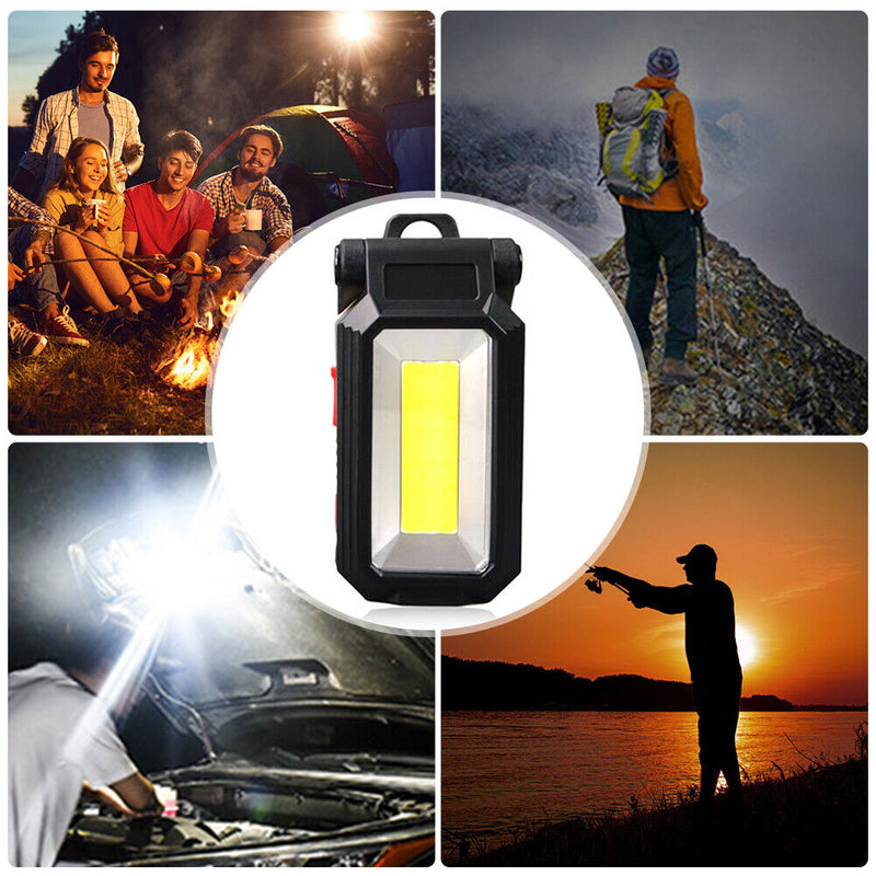 COB Rechargeable Magnetic Work Light Flashlight Camp Lantern (W559 Large)