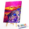 Sunset Town Oil Paint By Numbers DIY Coloring Picture Kits for Adults Children