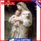 Oil Paint By Numbers Religious Virgin Son Frameless Picture Craft Kit for Home