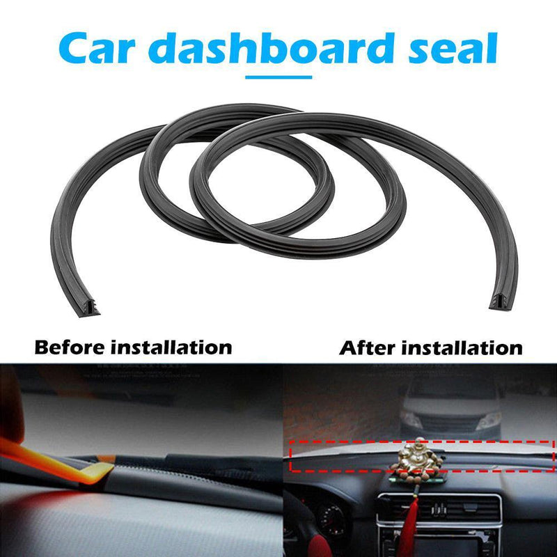 5.2ft Car Dashboard Sealing Strip Weatherstrip Rubber Sound Proof Seal Univ