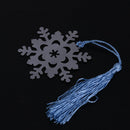 Office Book Marker Metal Snowflake Carry Bookmark Page Maker Pendant High Height