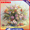 5D DIY Full Round Drill Diamond Painting Flower Bouquet Cross Stitch Embroidery