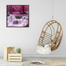 5D Diamond Painting Kit Red Forest Waterfall Full Round Drill Rhinestone DIY Art