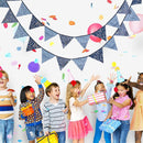 12 Flags 3.2m Nordic Style Printed Cotton Bunting Pennant Wedding Party Dec