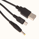 1.2m 2in 1 Game Console USB Data Cable Sync Transmit Power Charging Cable Cha