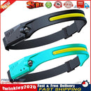 2x Waterproof LED Headlamp Outdoor Cycling Running Work Light (Black+Cyan) Newly