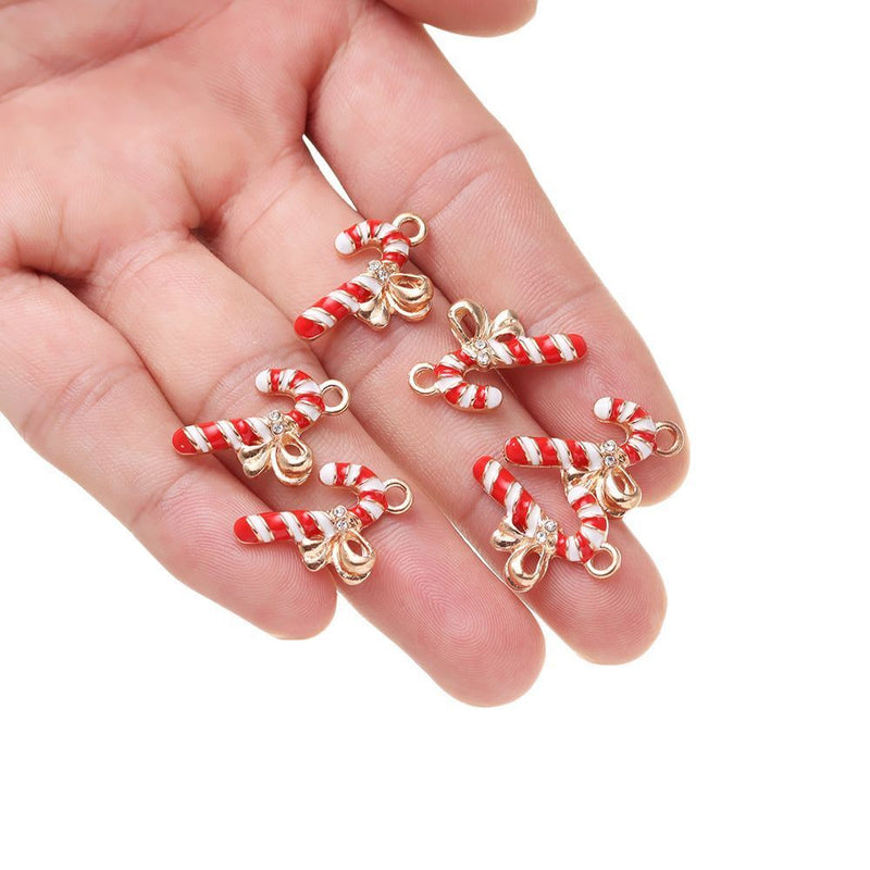 Earrings Xmas Tree Hanging Assorted Shapes Christmas Charms Enamel Pendants