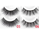 Resuable Handmade 5D Mink Hair False Eyelashes Thick Cross Eye Lashes Extension