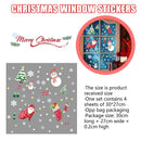 Christmas Santa Window Glass Stickers Mirror Stickers Snowflake Wall Door~