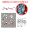 Christmas Santa Window Glass Stickers Mirror Stickers Snowflake Wall Door~