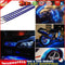 Blue 4pcs 30CM/15 LED Car Motors Truck Flexible Strip Light Waterproof 12V Newly