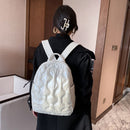 Fashion Space Cotton Backpack Unisex Large Capacity Quilted Padded Travel Bags